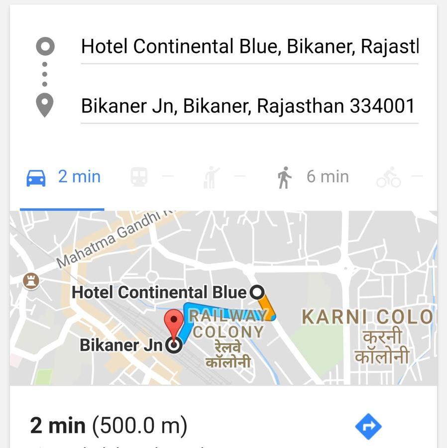 Hotel Continental Blue Bikaner Buitenkant foto